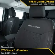 BYD Shark 6 - GP6 Premium Neoprene 2x Front Seat Covers (Made To Order)