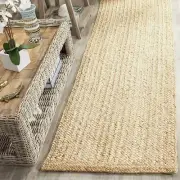 Rug 100% Natural Jute Braided style Handmade Runner Rug Home Living area Carpet