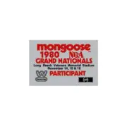 Mongoose - NBA Participant 1980 Long Beach Silver decal - Old school bmx