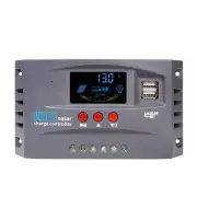 12V/24V MPPT Solar Charge Controller Regulator Colorful Screen For Lifepo4 GEL Lithium Lead Acid Battery 30/40/50/60/70/