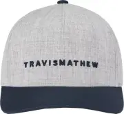 Travis Mathew Men's Passing Lane Adjustable Snapback Golf Hat/Cap- Grey Blue-NWT