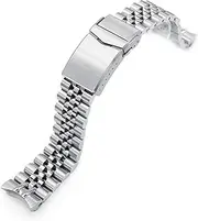 [MiLTAT] 20mm Watch Band compatible with Seiko SKX013, Super-J Screw-Links, Classic