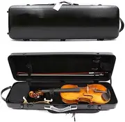 YoungMonic 4/4 Full Size Violin Case Carbon Fiber Rectangular Code Lock Lightweight Colourful Case with Strong Strap