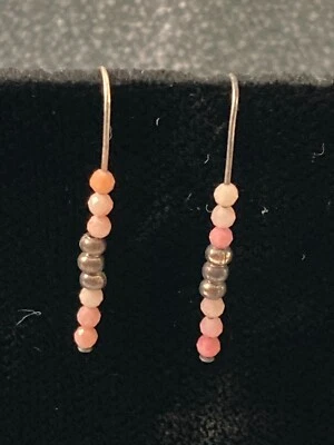 Chalcedony Seed Beads Drop/Dangle Earrings