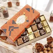 Ghasitaram Gifts Jaiccha Ghasitaram Special Barfis Box 18 pcs in a Designer Box |Diwali,Holi,Rakhi,Valentine,Christmas,Birthday,Anniversary,Her,Him|