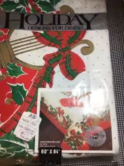 Holiday Designs For Dining "Christmas Melody" Tablecloth 60 x 84 Rectangle