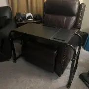 KOMOREBI Overbed Table with Wheels Laptop Desk Cart Table Over The Bed Table ...