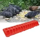 Bird Feeder Chicken Feed Trough Pheasant Feeding Bucket Poultry Ground Feeder