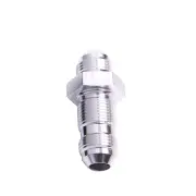 Aeroflow Brand Straight Bulkhead -8An Silver Bulkhead Nut Seperate