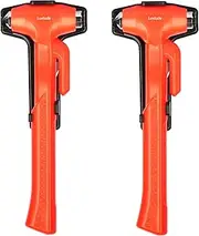 Car Window Breaker,Glass Breaker and Seatbelt Cutter,Car Escape Tool, Long Glass Hammer,Emergency Car Safety Hammer,Window Punch Seatbelt Cutter,Life Rescue Tools Kit,2 Packs