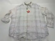 Tommy Bahama Relax St Barts Breezer TR37310 Size XXL 100% Linen Plaid