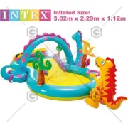 Intex Inflatable Water Spray Dinosaur Kids Backyard Dinoland Play Centre Pool