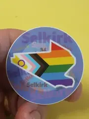 EQUALITY PROGRESS PRIDE SELKIRK MANITOBA MB STICKER 2 Inches L@@K Low $ £ € ¥ **