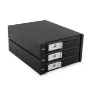 3 x 3.5" SATA/SAS Hard Drive Trayless Mobile Rack