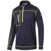 Puma Go Low 1/4 Zip - Peacoat Heather / Quarry - S