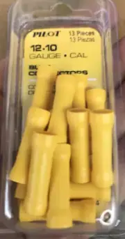 12-10 AWG Gauge Yellow Vinyl Insulated Butt Splice Connector Wire Terminal 104pc