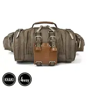 Attack on Titan Model Vertical Maneuvering Pouch 4way Bag Khaki Survey Corps New