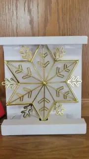Ashland Gold Trimmed Lighted Star Tree Topper New