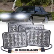4pcs 4x6" inch LED Headlights DRL Hi/Lo Beam For Chevrolet Monte Carlo 1980-1988