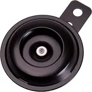 FARBIN 2.8" 12V 105dB Waterproof Motorcycle Horn Metal Disc Horn Loud Electric Moped Horn for Dirt Bike ATV UTV Polaris RZR Scooter Pocket Bikes (Black single horn)