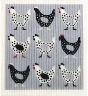 Retrokitchen 100% Compostable Sponge Cloth Hens