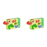 40pc Djeco Duo Animals Jigsaw Puzzle Kids/Children Educational Game Play 2y+