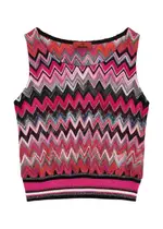 Missoni Zigzag Metallic Fine-knit Tank - Multicoloured - 10 10