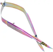 4.7Inch Embroidery Sewing Scissors,Titanium Spring Action Scissor,Curved Scissor