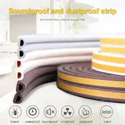 Door Sealing Strip D-type Foam Prevent Dust Protect Doors Silicone+PVC