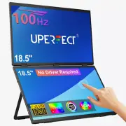 UPERFECT 18.5" Touchscreen Portable Monitor 100Hz USB-C Dual Display for Laptops