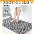 Plush Extra Soft Chenille Bath Mat 55" x 24" - Cloud-Like Comfort for Bathrooms