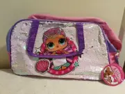 LOL Surprise! Merbaby 18" Duffel Bag Reversible Sequins Purple