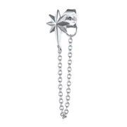 ANYCO Earrings Sterling Silver Geometric Cute Icons Tassel Ear Line Stud For Women Teen Fashion Stylish Accessories Jewelry Gifts Star