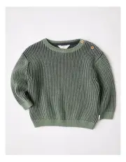 [Jack & Milly] Scooter Essential Two Tone Jumper in Sage