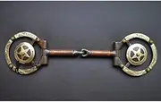 KANKAI Western Carved Flower Horse Snaffle