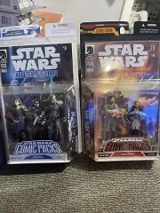 Star Wars Comic Packs, Obiwan Kenobi & Bail Organa, Anakin Skywalker & Durge