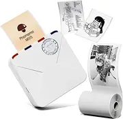Phomemo M02S 300dpi High Resolution Wireless Bluetooth Thermal Printer Portable Mini Pocket Printer Thermal Photo Printer Mobile Printer Sticker Maker for iPhone and Android Phones