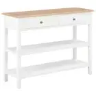 vidaXL Sideboard White 110x35x80 cm MDF HEE