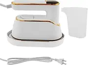 Mini Iron Steam Steamer for Travel,Garment Steamer Iron,2-IN-1 Steamer for Clothes,Mini Ironing Machine Handheld Clothing Steamer LCD Display and 110ml Water 180° Rotatable Steam Iron