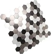 Luxshiny Self Adhesive Mosaic Wall Tiles for Kitchen Bathroom Peel and Stick Decals