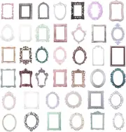 40Pcs Junk Journal Stickers,Scrapbook Frames,Scrapbook Embellishments,Vintage Sc