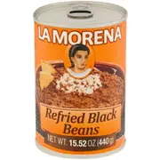 La Morena Refried Black Beans 440g