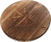Garneck Sun and Moon Wooden Decorative Tray Artisan Crafted Home Decor with Detailing Unique Symbolic Design for Indoor Decorations and Tiered Tray Decor