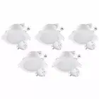Arlec 9W Tri Colour Dimmable LED Downlights with Plug Bases - 5 Pack