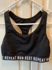 Size Medium Sport Bra, Old Navy Active, Go-Dry, Black. Brand New.