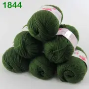 Sale 6BallsX50gr Baby Rugs Cashmere Silk Wool hand Blanket Crocheted Yarn 44
