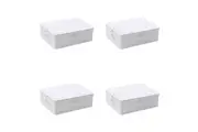 4PK Boxsweden Kloset Linen Storage Underbed Box with Lid and Handles 55x44x18cm