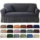 Polar Fleece Elastic Sofa Cover ArmChair Cover Corn Grid Fabric Sofa Slipcovers