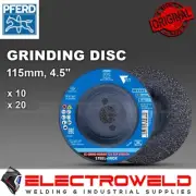 10x PFERD 115mm 4.5" Grinding Disc Wheel Angle Grinder SG Steel CC Grind Solid
