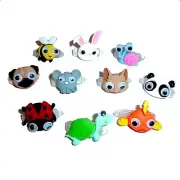 Puppy Bows ~ My puppies pet animal barrette ladybug, fish, frog, panda bear